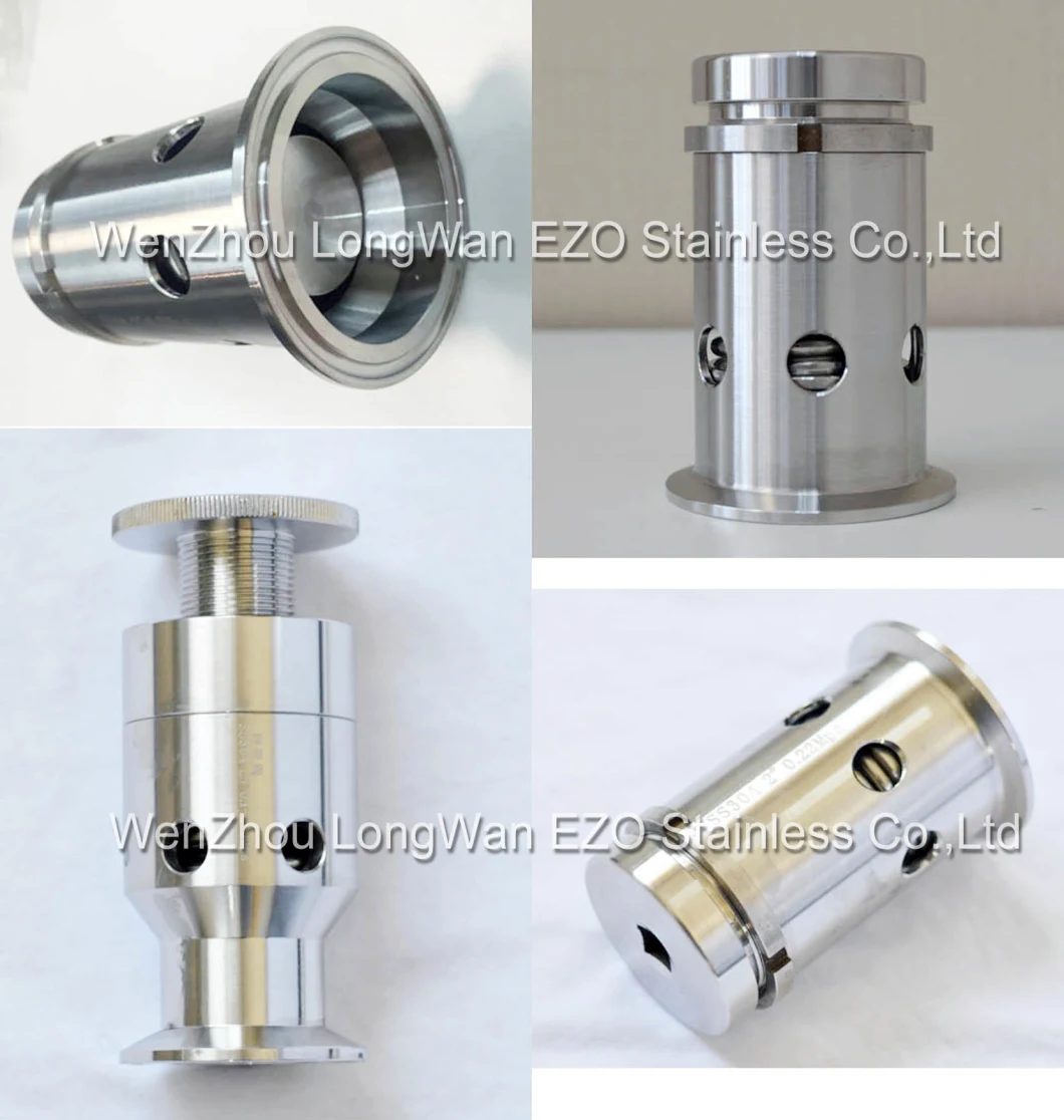Stainless Steel High Purity Clamped Pressure Safety Relief Over Flow Valve (JN-SV 1001)