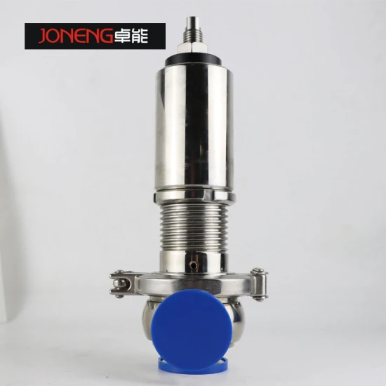 Válvula de alívio de sobrefluxo de segurança com grampo de alta pureza em aço inoxidável (JN-SV 1001)