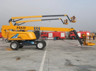 Elevador de lança Xga26 Manlift 26m lança articulada móvel elevando plataforma de trabalho aéreo para venda